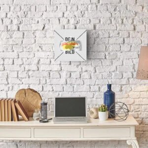 Glasuhr versch. Größen und Farben, eigenes Foto auf Glas als Geschenk-Idee
