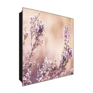  Schlüsselkasten 'Blütender Strauch' 30x30 Glas, inkl. Haken Schlüsselbrett Schlüssel-Box Design Aufbewahrung