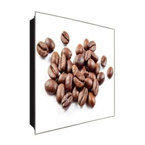  Schlüsselkasten 'Bohnenspiel' 30x30 Glas, inkl. Haken Schlüsselbrett Schlüssel-Box Design Aufbewahrung