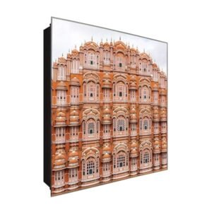  Schlüsselkasten 'Brauner Tempel' 30x30 Glas, inkl. Haken Schlüsselbrett Schlüssel-Box Design Aufbewahrung