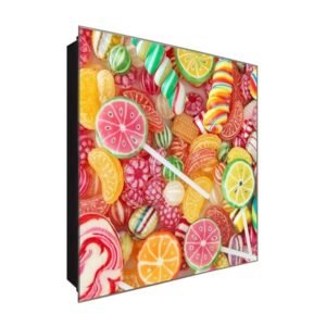  Schlüsselkasten 'Candy for All' 30x30 Glas, inkl. Haken Schlüsselbrett Schlüssel-Box Design Aufbewahrung