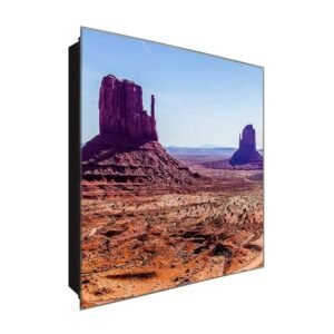  Schlüsselkasten 'Canyon in Utha' 30x30 Glas, inkl. Haken Schlüsselbrett Schlüssel-Box Design Aufbewahrung