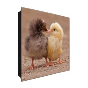  Schlüsselkasten 'Chick Love ' 30x30 Glas, inkl. Haken Schlüsselbrett Schlüssel-Box Design Aufbewahrung