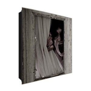  Schlüsselkasten 'Das Fenster' 30x30 Glas, inkl. Haken Schlüsselbrett Schlüssel-Box Design Aufbewahrung