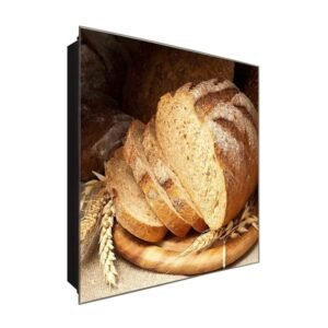  Schlüsselkasten 'Delicious loaf ' 30x30 Glas, inkl. Haken Schlüsselbrett Schlüssel-Box Design Aufbewahrung
