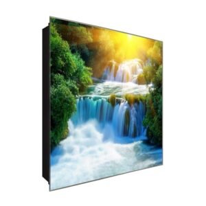  Schlüsselkasten 'EIN Traum' 30x30 Glas, inkl. Haken Schlüsselbrett Schlüssel-Box Design Aufbewahrung