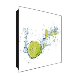  Schlüsselkasten 'Frische Duett' 30x30 Glas, inkl. Haken Schlüsselbrett Schlüssel-Box Design Aufbewahrung