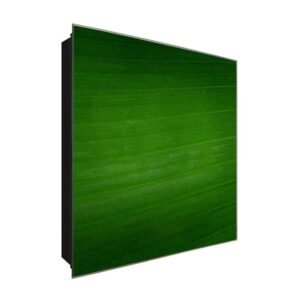  Schlüsselkasten 'Grüne Oase' 30x30 Glas, inkl. Haken Schlüsselbrett Schlüssel-Box Design Aufbewahrung