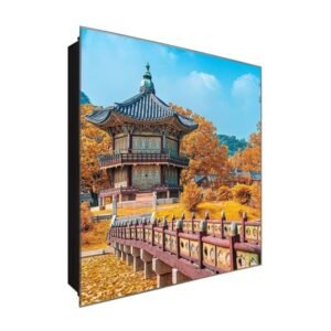  Schlüsselkasten 'Himmelsaltar' 30x30 Glas, inkl. Haken Schlüsselbrett Schlüssel-Box Design Aufbewahrung