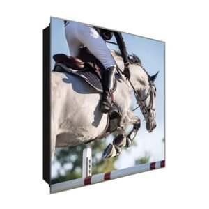  Schlüsselkasten 'Hindernislauf ' 30x30 Glas, inkl. Haken Schlüsselbrett Schlüssel-Box Design Aufbewahrung