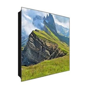  Schlüsselkasten 'Hochhinaus' 30x30 Glas, inkl. Haken Schlüsselbrett Schlüssel-Box Design Aufbewahrung