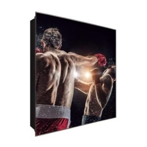  Schlüsselkasten 'K.O.' 30x30 Glas, inkl. Haken Schlüsselbrett Schlüssel-Box Design Aufbewahrung