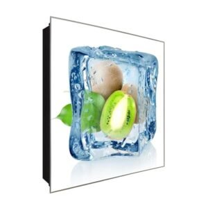  Schlüsselkasten 'Kiwinest Eiswürfel' 30x30 Glas, inkl. Haken Schlüsselbrett Schlüssel-Box Design Aufbewahrung