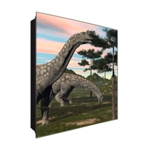  Schlüsselkasten 'Langhals Appetit' 30x30 Glas, inkl. Haken Schlüsselbrett Schlüssel-Box Design Aufbewahrung