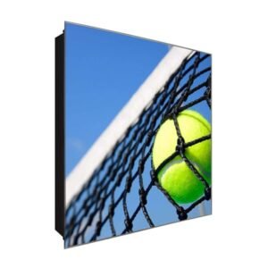  Schlüsselkasten 'Matchball ' 30x30 Glas, inkl. Haken Schlüsselbrett Schlüssel-Box Design Aufbewahrung