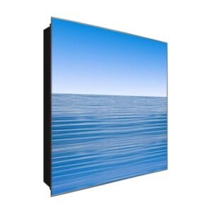  Schlüsselkasten 'Meer' 30x30 Glas, inkl. Haken Schlüsselbrett Schlüssel-Box Design Aufbewahrung