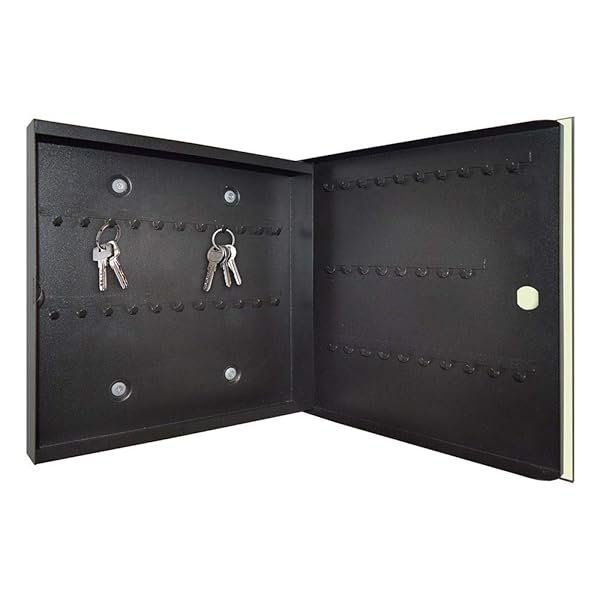 Schlüsselkasten 'Palmen Silhouette 2' 30x30 Glas, inkl. Haken Schlüsselbrett Schlüssel-Box Design Aufbewahrung – Bild 6