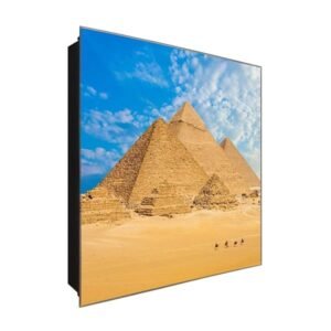  Schlüsselkasten 'Pyramiden' 30x30 Glas, inkl. Haken Schlüsselbrett Schlüssel-Box Design Aufbewahrung