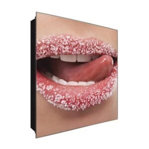  Schlüsselkasten 'Salziger Mud' 30x30 Glas, inkl. Haken Schlüsselbrett Schlüssel-Box Design Aufbewahrung