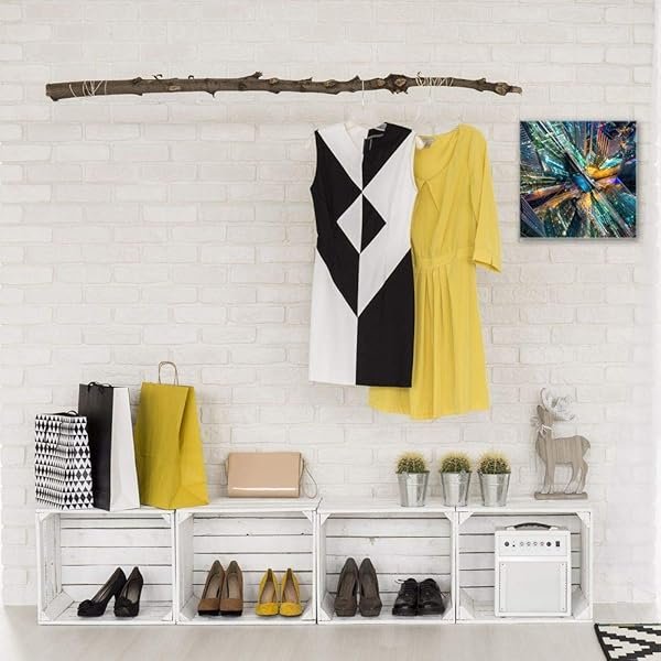 Schlüsselkasten 'Satelittenbild NYC' 30x30 Glas, inkl. Haken Schlüsselbrett Schlüssel-Box Design Aufbewahrung – Bild 4