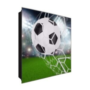  Schlüsselkasten 'Siegesschuss' 30x30 Glas, inkl. Haken Schlüsselbrett Schlüssel-Box Design Aufbewahrung