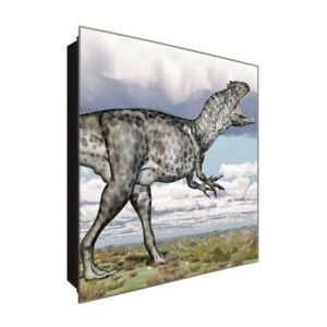  Schlüsselkasten 'T-Rex Schrei' 30x30 Glas, inkl. Haken Schlüsselbrett Schlüssel-Box Design Aufbewahrung