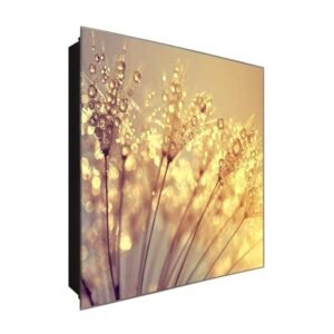  Schlüsselkasten 'Tauregen' 30x30 Glas, inkl. Haken Schlüsselbrett Schlüssel-Box Design Aufbewahrung