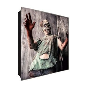  Schlüsselkasten 'The Walking Dead' 30x30 Glas, inkl. Haken Schlüsselbrett Schlüssel-Box Design Aufbewahrung