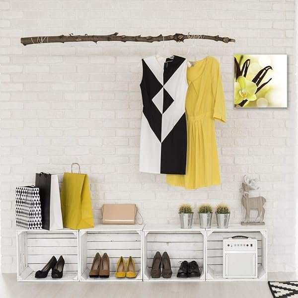 Schlüsselkasten 'Vanilla Orchidee' 30x30 Glas, inkl. Haken Schlüsselbrett Schlüssel-Box Design Aufbewahrung – Bild 4