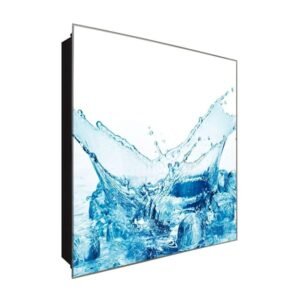  Schlüsselkasten 'Wassertropfen Flug ' 30x30 Glas, inkl. Haken Schlüsselbrett Schlüssel-Box Design Aufbewahrung