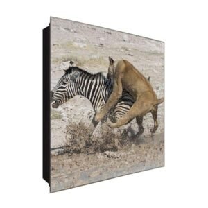  Schlüsselkasten 'Wildsafari Live' 30x30 Glas, inkl. Haken Schlüsselbrett Schlüssel-Box Design Aufbewahrung